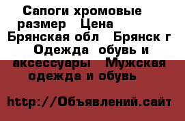 Сапоги хромовые 42 размер › Цена ­ 2 000 - Брянская обл., Брянск г. Одежда, обувь и аксессуары » Мужская одежда и обувь   